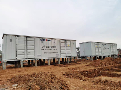 预制舱现场安装图